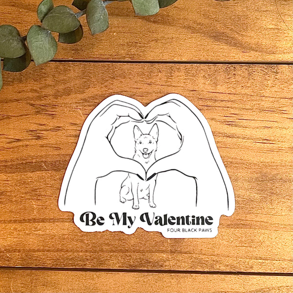Be My Valentine Vinyl Sticker