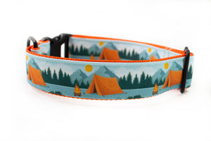 Let's Camp Canvas Dog Collar (1" and 1.5" only)