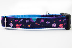 Space Odyssey Canvas Dog Collar (1" and 1.5" only)