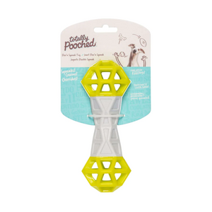 Flex n' Squeak Foam Rubber Toy in Green/Grey