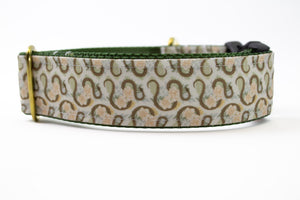 Slithering Snakes Canvas Dog Collar (1" and 1.5" only)