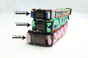 Let's Camp Canvas Dog Collar (1" and 1.5" only)