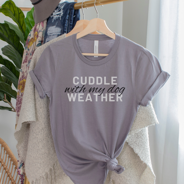 Cuddle with my Dog Weather December Subscription T-Shirt