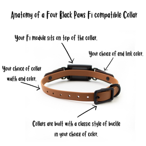 The Tiny 1/2" Fi Series 3 Compatible Biothane Collar - Classic Buckle