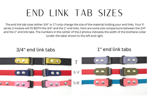 Fi Series 3 Compatible Side Release Buckle Biothane Dog Collar (Choice of 5/8", 3/4” or 1”) - Not adjustable