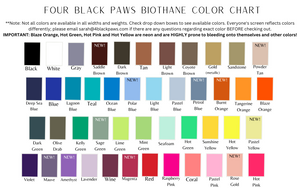 Multicolored Standard Weight Biothane Lead - Your Choice of Colors