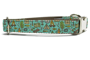 Camping Canvas Dog Collar