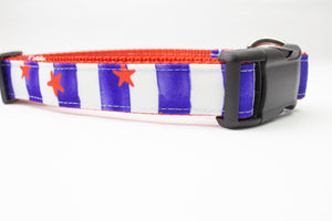 Stars and Stripes Canvas Dog Collar