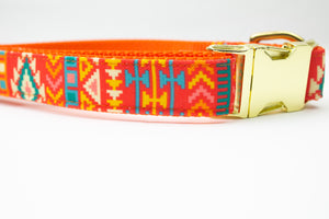 The Santa Fe Canvas Dog Collar
