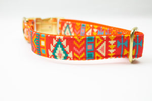 The Santa Fe Canvas Dog Collar