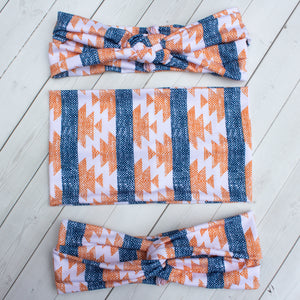 Harvest Denim Headband, Scrunchie or Hair Bow