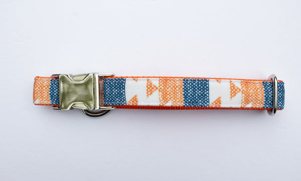 Harvest Denim Canvas Dog Collar