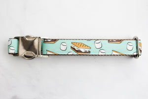 S'mores Canvas Dog Collar (1" and 1.5" wide only)