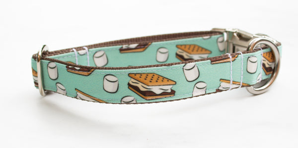 S'mores Canvas Dog Collar (1" and 1.5" wide only)