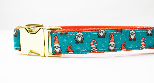 Gnomes Canvas Dog Collar (1" and 1.5" wide only)