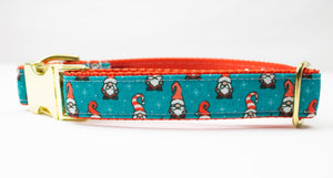Gnomes Canvas Dog Collar (1" and 1.5" wide only)