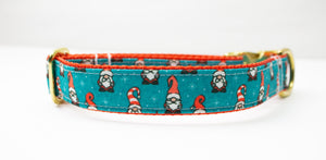 Gnomes Canvas Dog Collar (1" and 1.5" wide only)