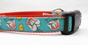 Take Out Boxes Canvas Dog Collar (1" and 1.5" only)