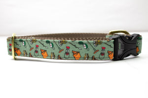 Take a Hike Canvas Dog Collar