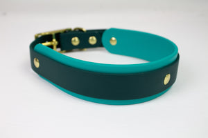 Layered Biothane Collar with Buckle (1" with 1.5" layer)