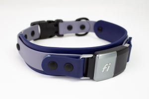 Fi Series 1 & 2 Compatible Layered Side Release Buckle Biothane Collar (1” with 1.5" layer)