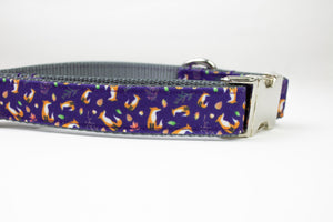 Frolicking Foxes Canvas Dog Collar
