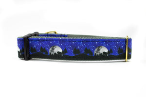 Moonlight Bears Canvas Dog Collar (1" and 1.5" only)