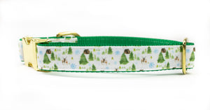 Enchanted Forest Canvas Dog Collar