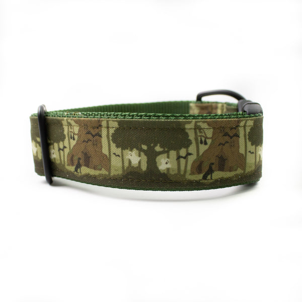 Haunted Forest Canvas Dog Collar (1" and 1.5" only)