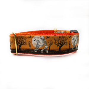 Skeleton Friends Canvas Dog Collar (1" and 1.5" only)