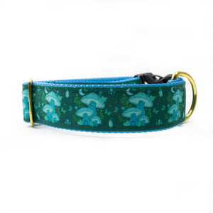 Mushroom Forest Canvas Dog Collar (1" and 1.5" only)