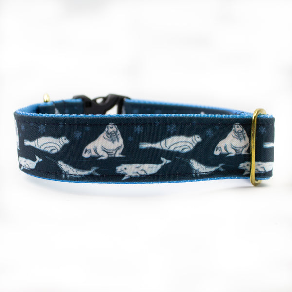Arctic Creatures Canvas Dog Collar (1" and 1.5" only)