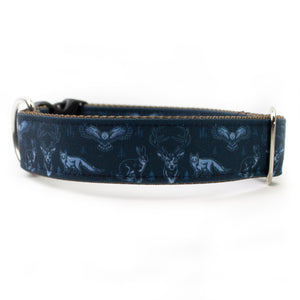 Woodland Creatures Canvas Dog Collar (1" and 1.5" only)