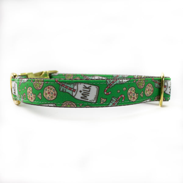 Cookies and Milk Canvas Dog Collar (1" and 1.5" only)