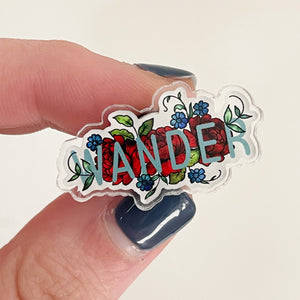 Wander Acrylic Pin