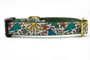 Forest Adventure Canvas Dog Collar (1" and 1.5" only)