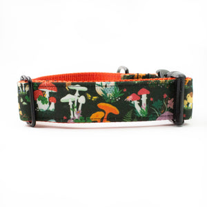 Mushroom Garden Canvas Dog Collar (1" and 1.5" only)