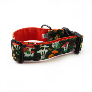 Mushroom Garden Canvas Dog Collar (1" and 1.5" only)
