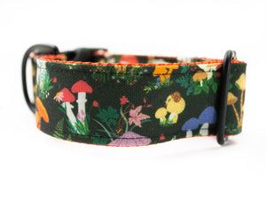 Mushroom Garden Canvas Dog Collar (1" and 1.5" only)