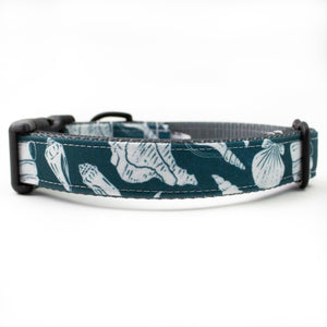 Ocean Seashells Canvas Dog Collar (1" and 1.5" only)