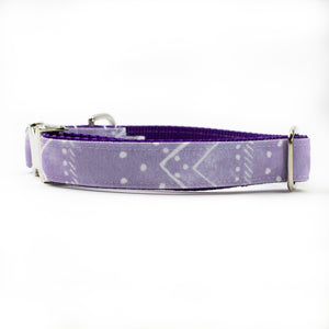Lavender Celestial Canvas Dog Collar