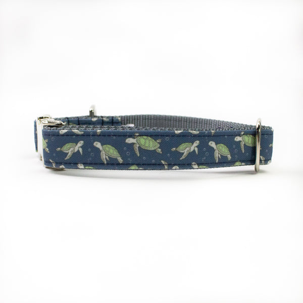 Green Sea Turtles Canvas Dog Collar (1" and 1.5" only)