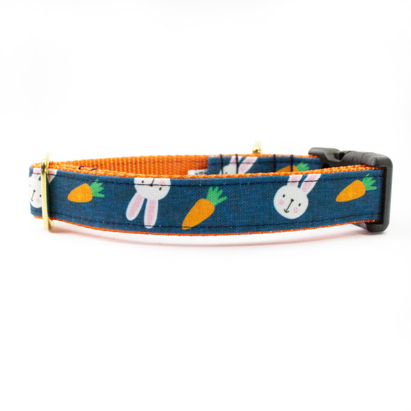 Bunnies and Carrots Canvas Dog Collar (1" and 1.5" only)