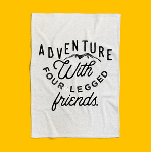 Adventure with Four Legged Friends Sweatshirt Blanket