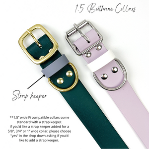 Fi Series 3 Compatible Biothane Collar - Classic Buckle - (Choice of 5/8", 3/4", 1" or 1.5" widths)