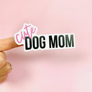 Cute Dog Mom Vinyl Sticker
