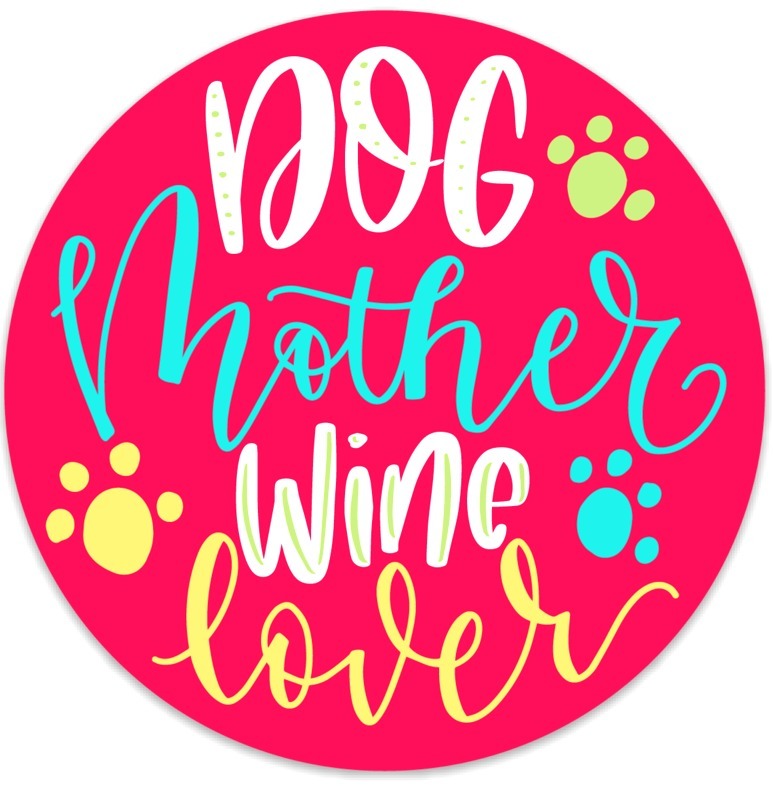 Dog Mother Wine Lover Magnet