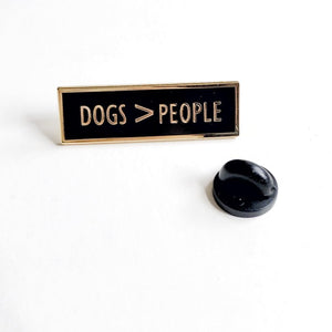 Dogs > People Enamel Pin