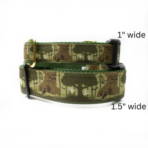 Haunted Forest Canvas Dog Collar (1" and 1.5" only)