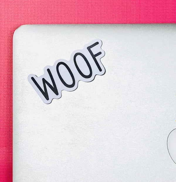 Woof Vinyl Sticker